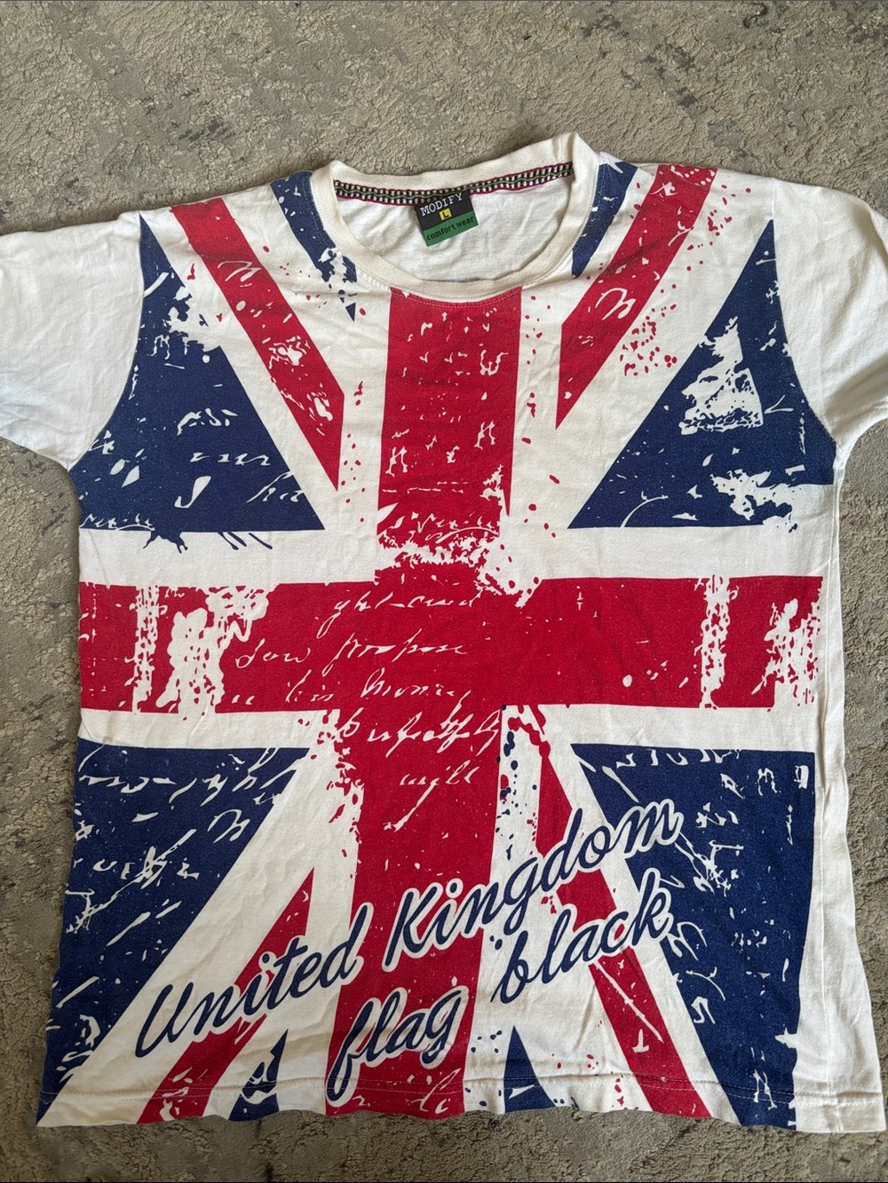 Modify Comfortwear Graphic Tee - White, Red & Navy